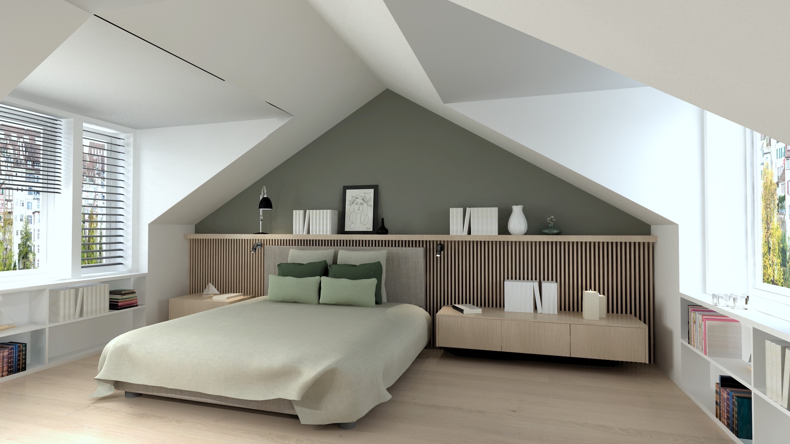 Image of a master bedroom interior in Strassen