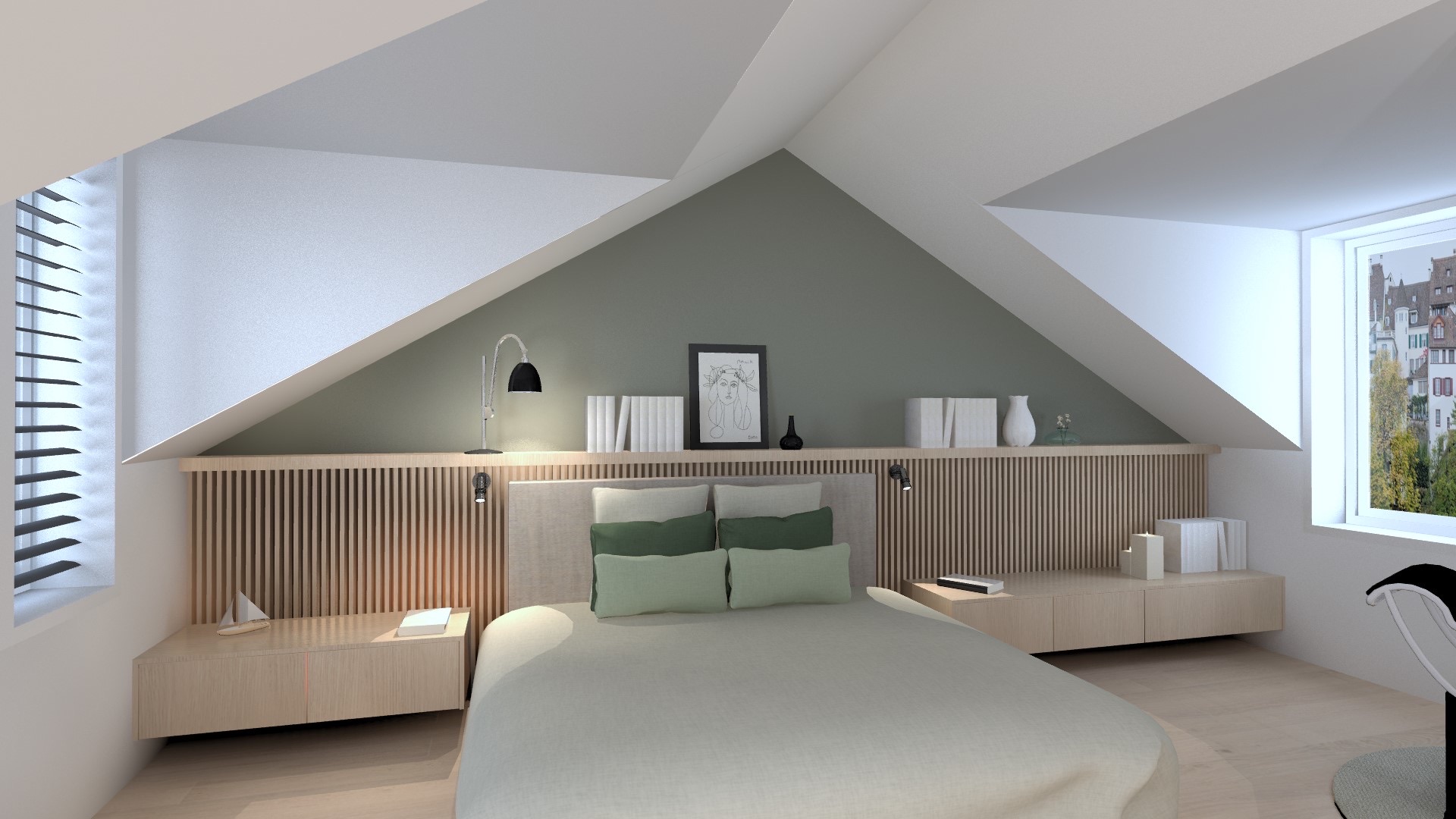 Image of a master bedroom interior in Strassen